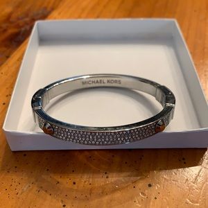 Michael kors bangle bracelet with hinge closure